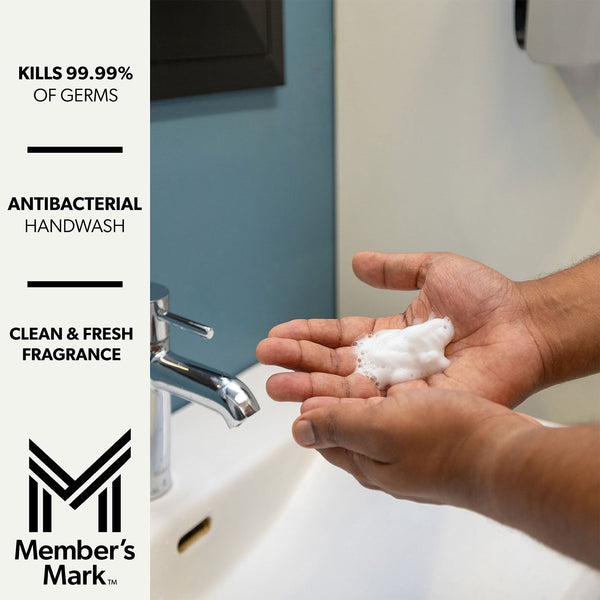 Member's Mark Antibacterial Foaming Hand Soap, 67.6 fl. oz., 2 refills