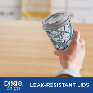 Dixie® To Go 16 oz. Paper Cup with Leak-Resistant Lid, 75 ct.