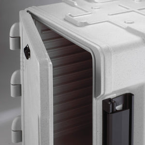 Cambro Camcarrier UPCS400480 Insulated Food Pan Carrier, 4-Pan Capacity Speckled Gray