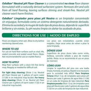 OdoBan Neutral pH Floor Cleaner Concentrate 1 gal., 4 pk.