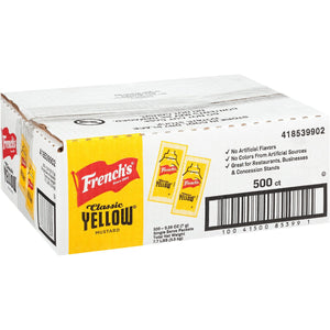 French's Mustard Single-Serve Packets, 5.5 g., 500 ct.