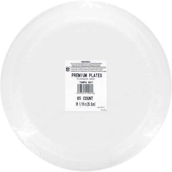 Tampa Bay Buccaneers NFL Round Paper Plates, 10