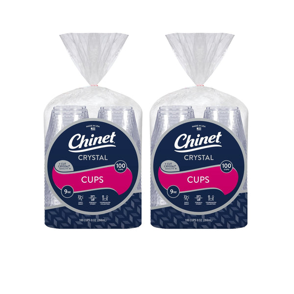 Chinet Crystal Plastic Cups, 9 oz., 200 ct.