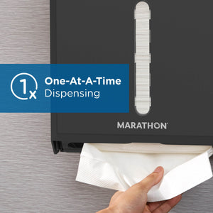 Marathon Combo Folded Paper Towel Dispenser, Smoke
