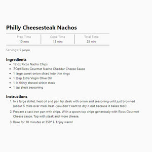 Ricos Gourmet Nacho Cheese Sauce 107 oz.