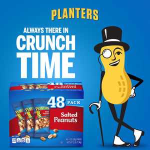 Planters Salted Peanuts, Single-Serve Packs, 1 oz., 48 pk.