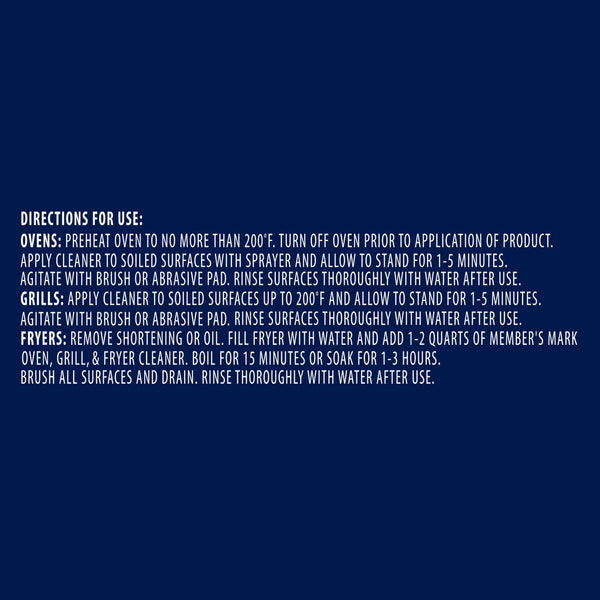 Member's Mark Commercial Oven, Grill and Fryer Cleaner, 32 oz., 3 pk.