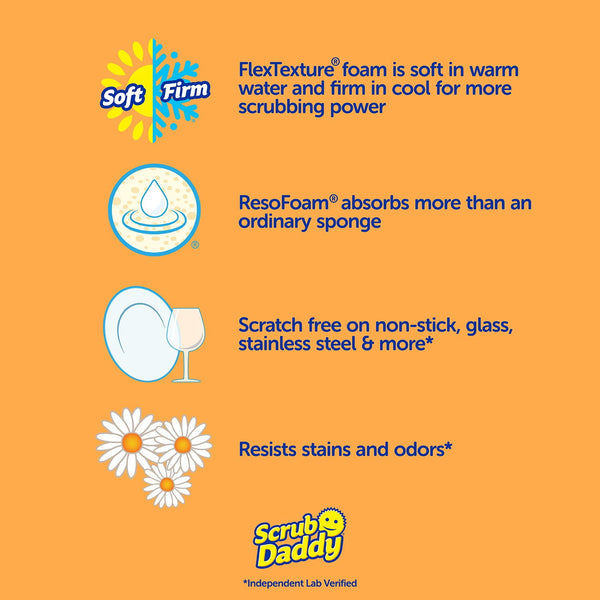 Scrub Daddy Sponge Daddy Cleaning Sponges, Multi-Color, 12 ct.