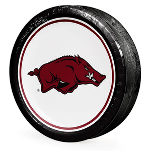 Arkansas Razorbacks NCAA Round Paper Plates, 10