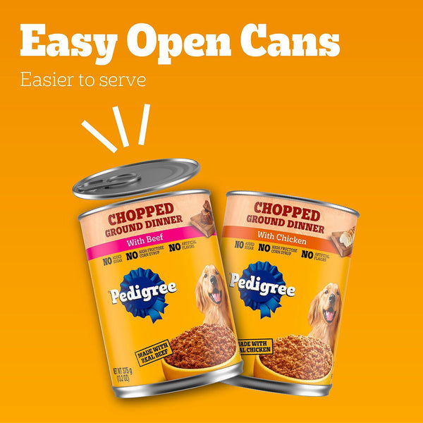 Pedigree Chopped Ground Dinner, Variety Pack, 13.2 oz., 36 ct.