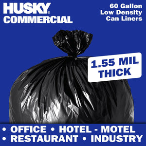Husky Commercial Can Liners, 60 gal., 50 ct.