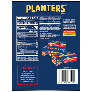 Planters Salted Peanuts, Single-Serve Packs, 1 oz., 48 pk.
