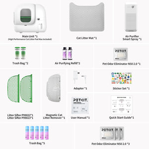 Petkit Puramax 2 Automatic Self-Cleaning Litter Box Bundle