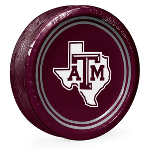 Texas A&M Aggies NCAA Round Paper Plates, 10