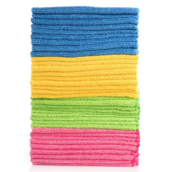 Hometex Microfiber Towels, 432 pack, Assorted Colors