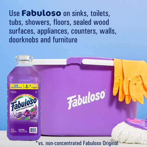 Fabuloso 2X Concentrated Multi-Purpose Cleaner, Lavender 210 fl. oz.
