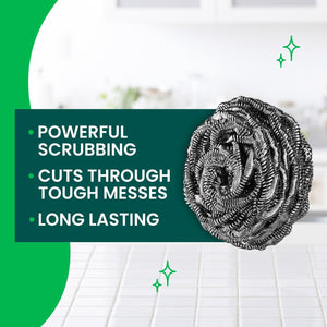 Scotch-Brite Stainless Steel Extra Large Scrubbers,16 ct.