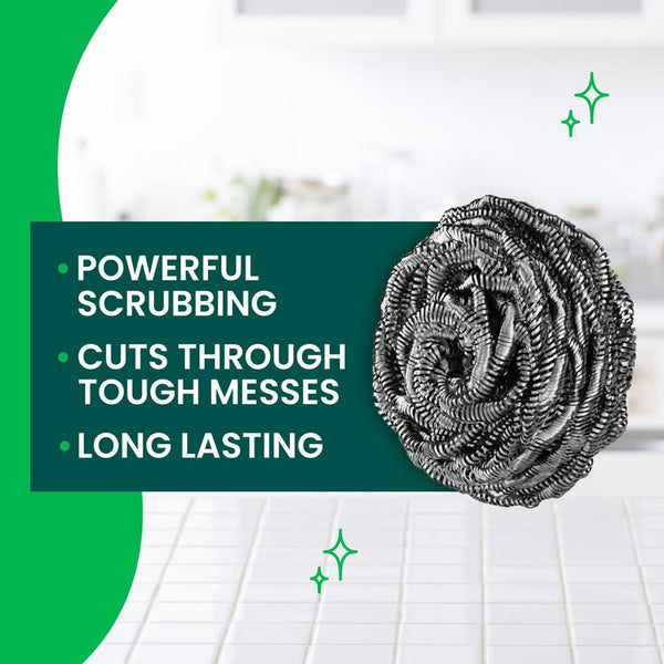 Scotch-Brite Stainless Steel Extra Large Scrubbers,16 ct.