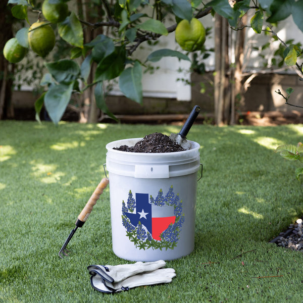 Sam’s Club 5-Gallon Utility Bucket with Lid, Texas Bluebonnet 2‑Pack