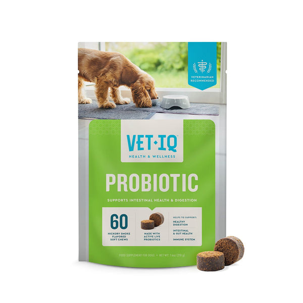 VETIQ Probiotic Soft Dog Chews, Hickory Smoke Flavored 60 ct., 2 pk.