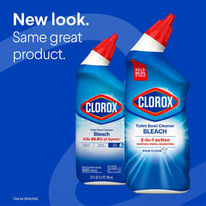 Clorox Toilet Bowl Cleaner with Bleach, Rain Clean, 6pk., 144 fl. oz.