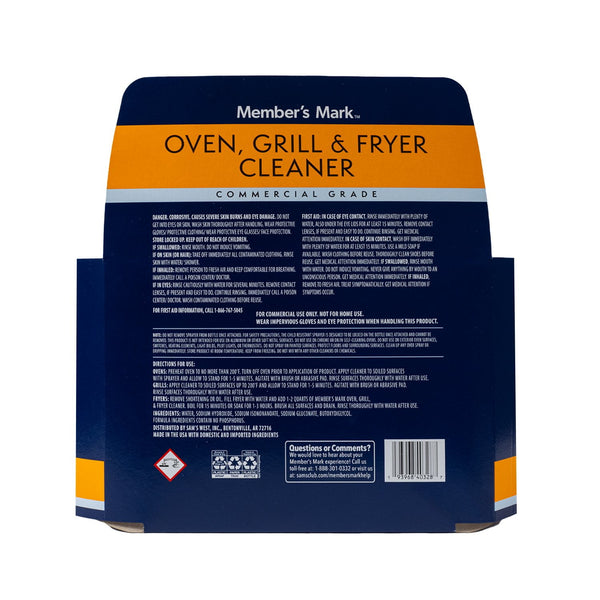 Member's Mark Commercial Oven, Grill and Fryer Cleaner, 32 oz., 3 pk.