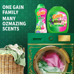 Gain "Wicked: For Good" Limited Edition, In-Wash Laundry Scent Booster Beads,  Wonderfullest Woods & Beautifical Blossom, 26.3 oz.