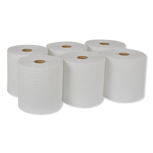 Tork Universal 1-Ply White Hand Towel Roll, 6 rolls, 800 ft./roll