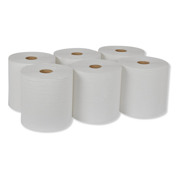 Tork Universal 1-Ply White Hand Towel Roll, 6 rolls, 800 ft./roll
