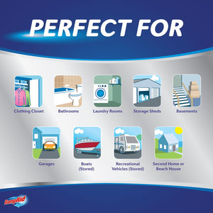 DampRid Max Moisture Absorber Hanging Bag, Fresh Scent 4 pk.