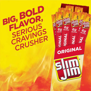 Slim Jim Giant Smoked Meat Sticks, Original Flavor, 0.97 oz., 24 pk.