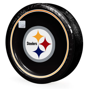 Pittsburgh Steelers NFL Round Paper Plates, 10