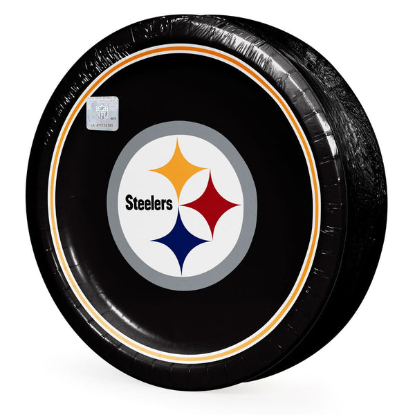 Pittsburgh Steelers NFL Round Paper Plates, 10