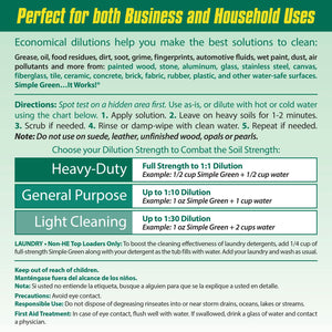 Simple Green All-Purpose Cleaner, 172 fl. oz., Spray Bottle + Refill