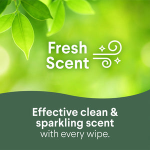 Clorox Disinfecting Wipes, Variety Pack, Fresh Scent and Crisp Lemon, 5 pack ct., 425 wipes total