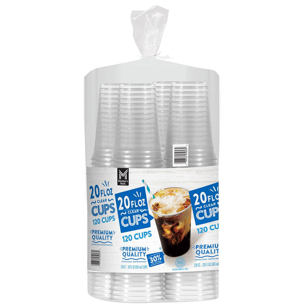 Member's Mark Clear Plastic Cups, 20 oz., 120 ct.