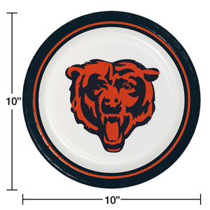 Chicago Bears NFL Round Paper Plates, 10