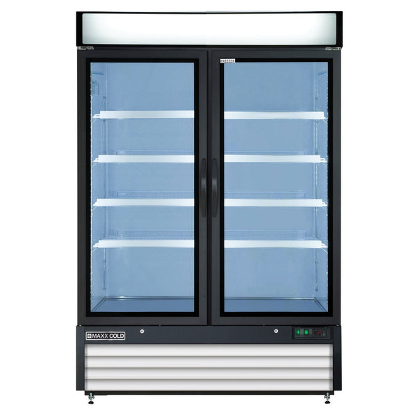 Maxx Cold X-Series Double Door Upright Merchandiser Freezer (48 cu. ft.)