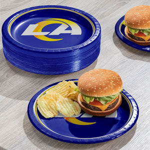 Los Angeles Rams NFL Round Paper Plates, 10