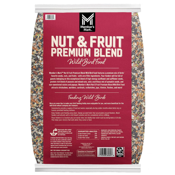 Member's Mark Ultra Premium Nut & Fruit Blend Birdseed, 20 lbs.