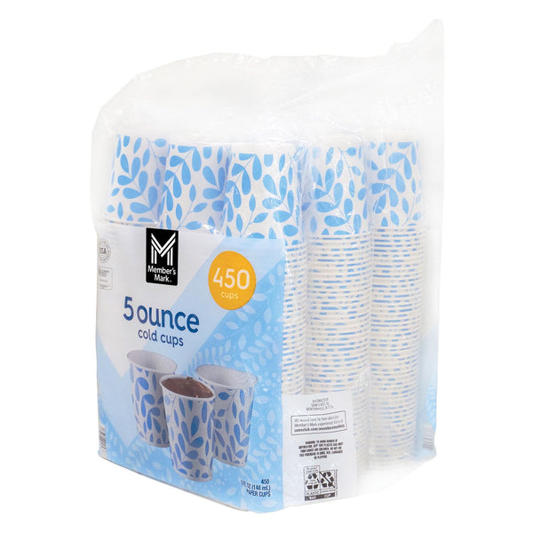 Member's Mark Printed Paper Bath Cold Cup 5 oz., 450 ct.