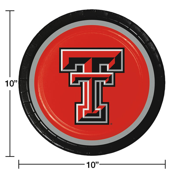 Texas Tech Red Raiders NCAA Round Paper Plates, 10
