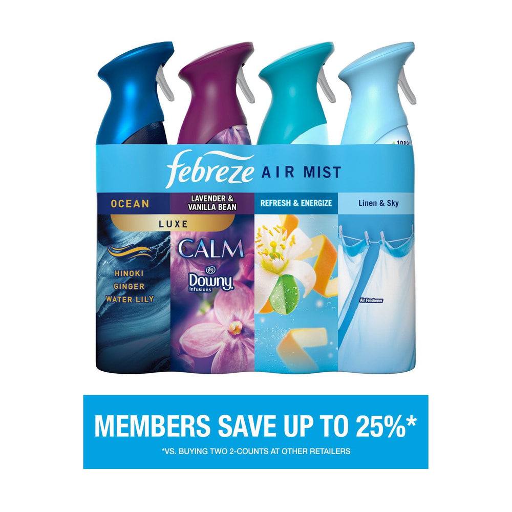 Febreze Air Effects Air Freshener Spray, Mixed Scent, 4 ct., 35.2 oz.