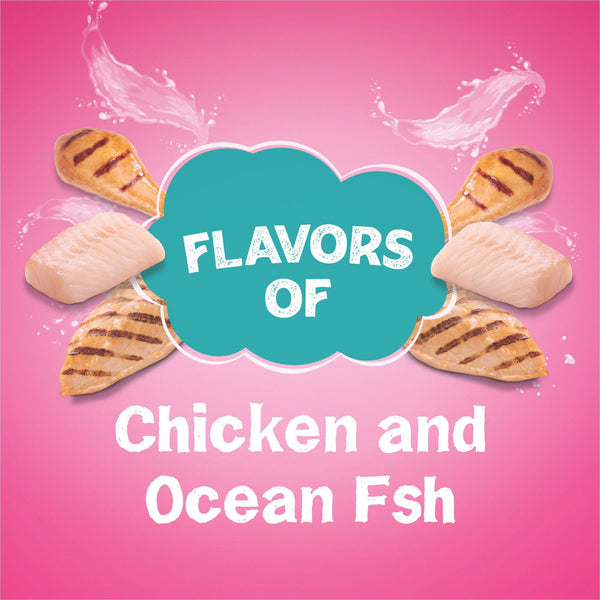 Friskies Land & Sea Adventures, Chickn and Ocean Fish Flavored, Adult Dry Cat Food, 32 lbs.