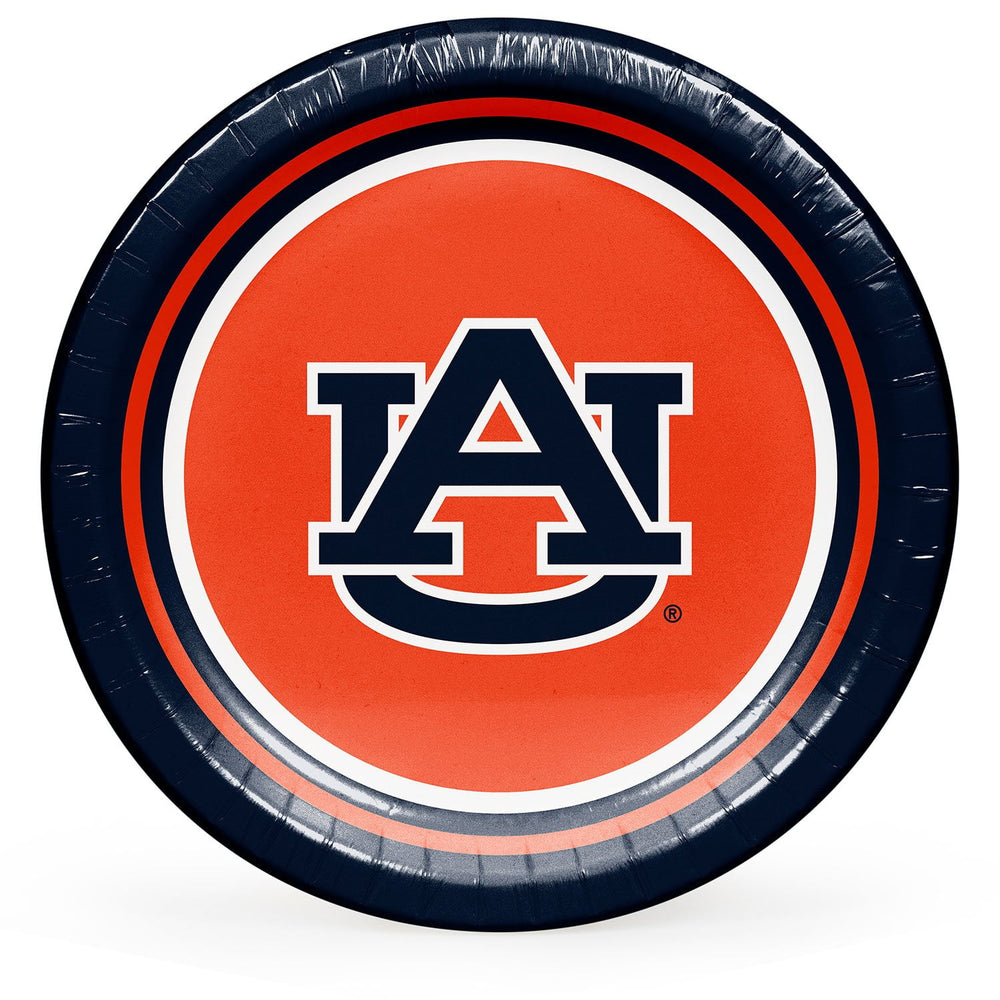 Auburn Tigers NCAA Round Paper Plates, 10