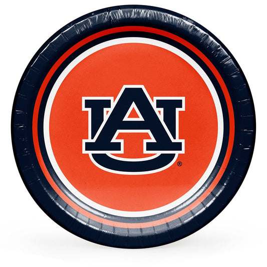Auburn Tigers NCAA Round Paper Plates, 10
