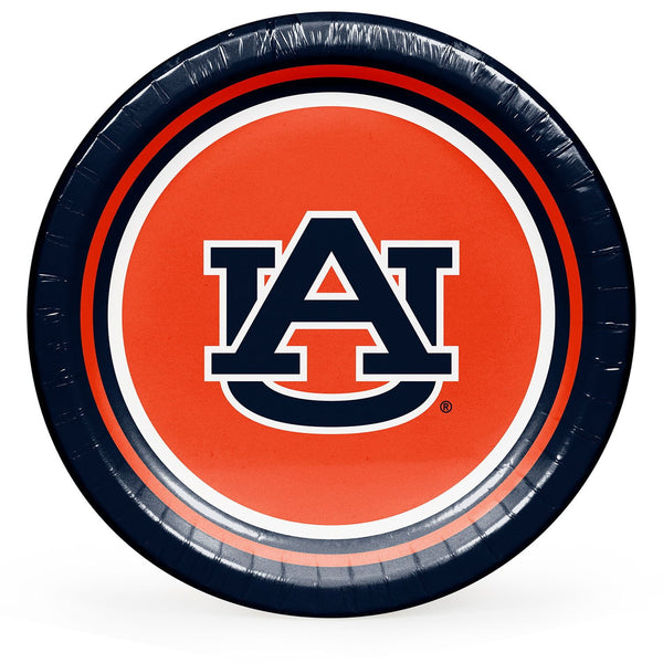 Auburn Tigers NCAA Round Paper Plates, 10