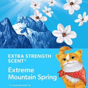 Fresh Step, Extreme Clumping Cat Litter with Febreze, Mountain Spring Scent, 42 lbs.