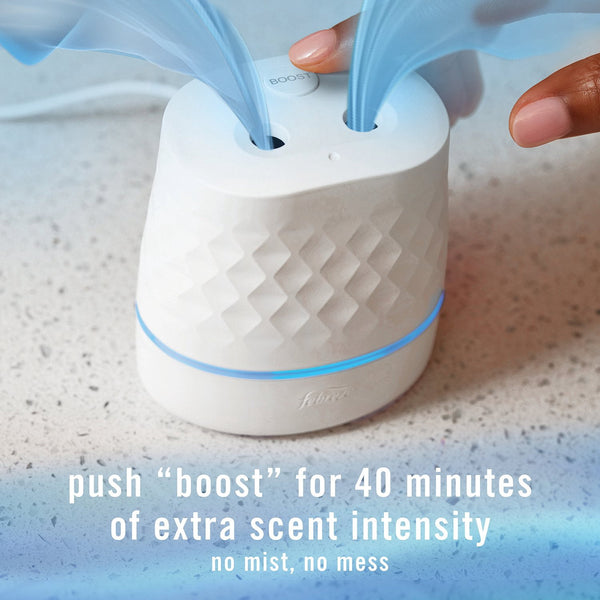 Febreze PLUG Scent Booster Oil Starter Kit, Refresh & Energize + CALM Lavender & Vanilla Bean, 1 Warmer + 3 Refills, 2.63 fl. oz.