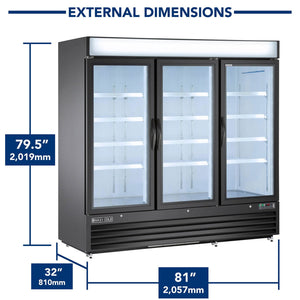 Maxx X-Series Merchandiser Freezer with Glass Door (72 cu. ft.)